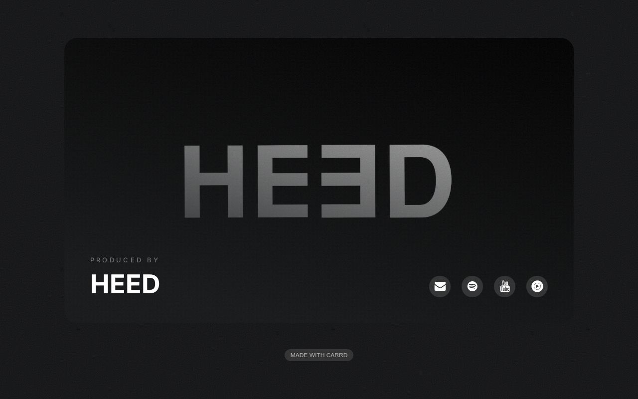 Carrd profile picture for @heed
